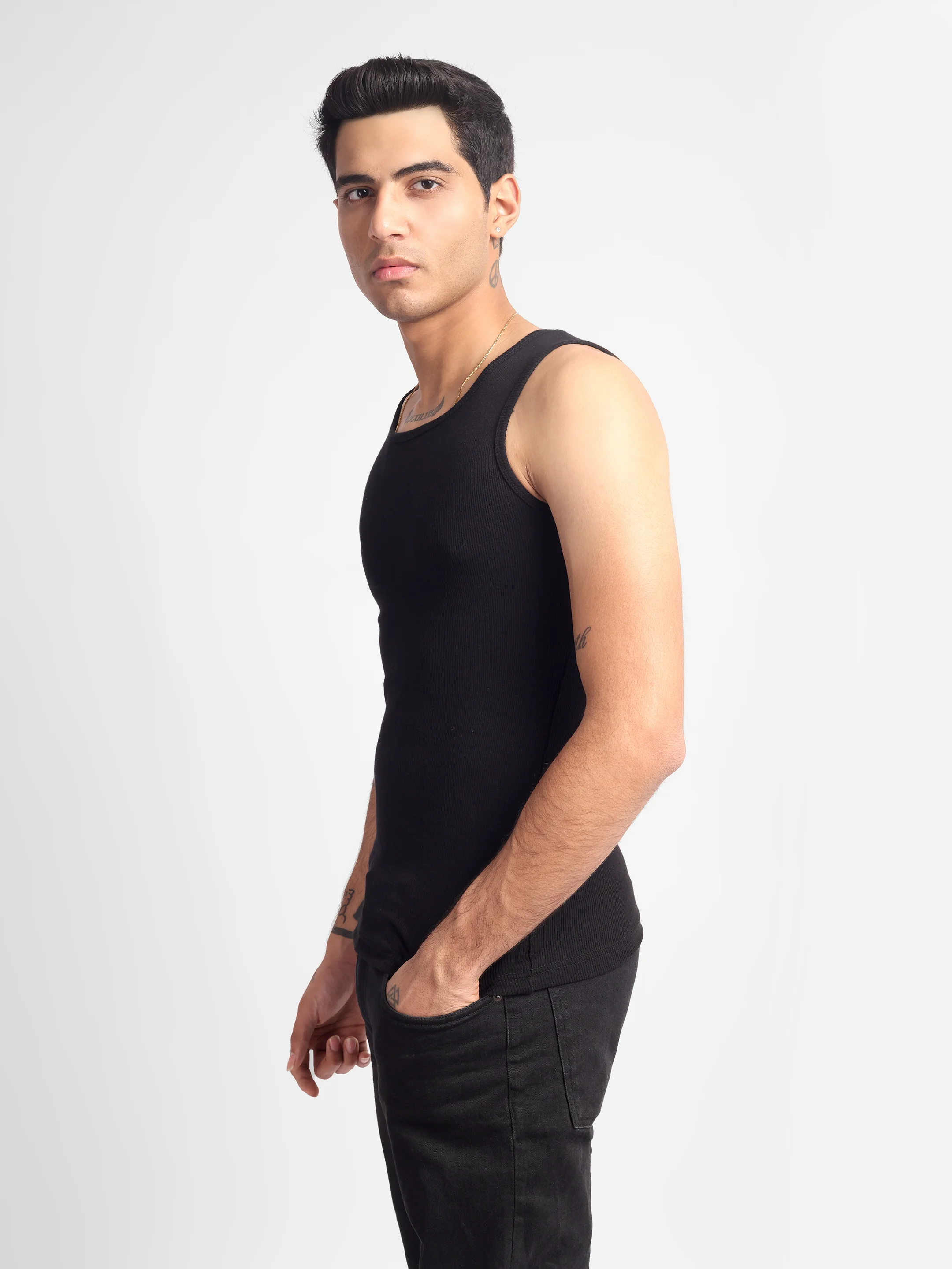 male model ecommerce photography Innerwear & Sleepwear Vests